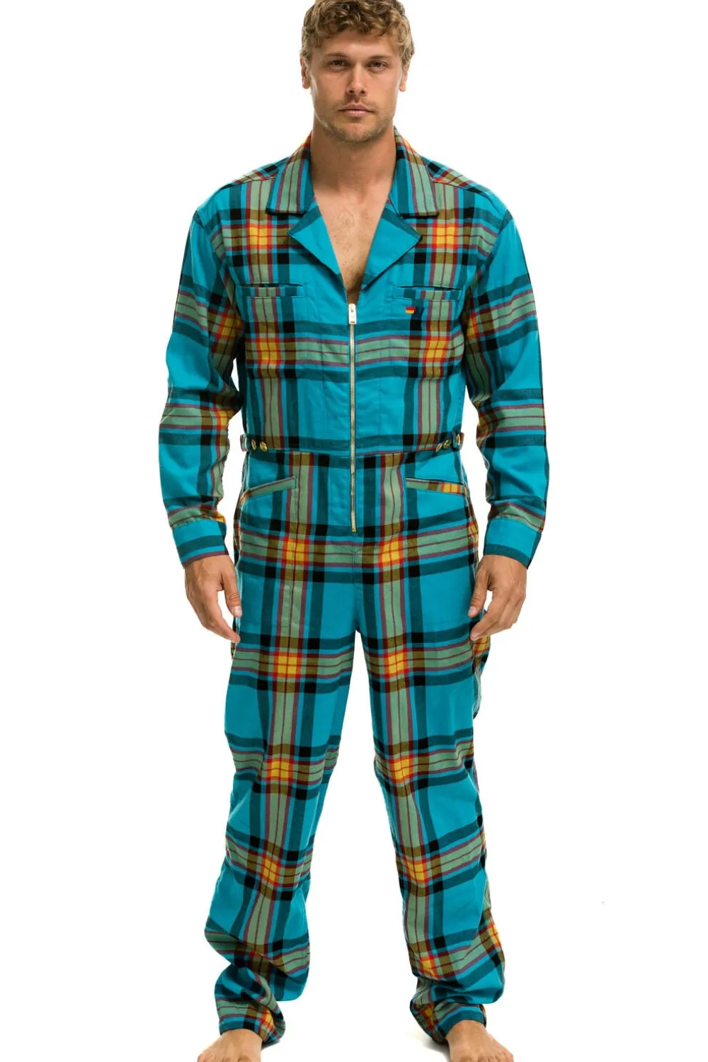 Flight Suits | Flight Suits | Aviator Nation UNISEX PLAID FLIGHT SUIT - JACKSON PLAID JACKSONPLAID