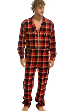 Flight Suits | Flight Suits | Aviator Nation UNISEX PLAID FLIGHT SUIT - RUGBY PLAID RUGBYPLAID