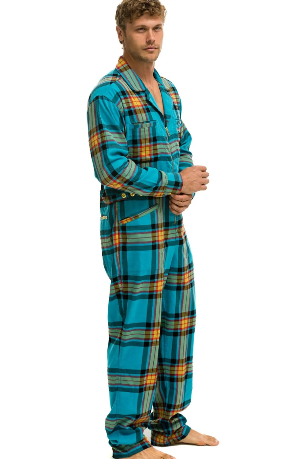 Flight Suits | Flight Suits | Aviator Nation UNISEX PLAID FLIGHT SUIT - JACKSON PLAID JACKSONPLAID