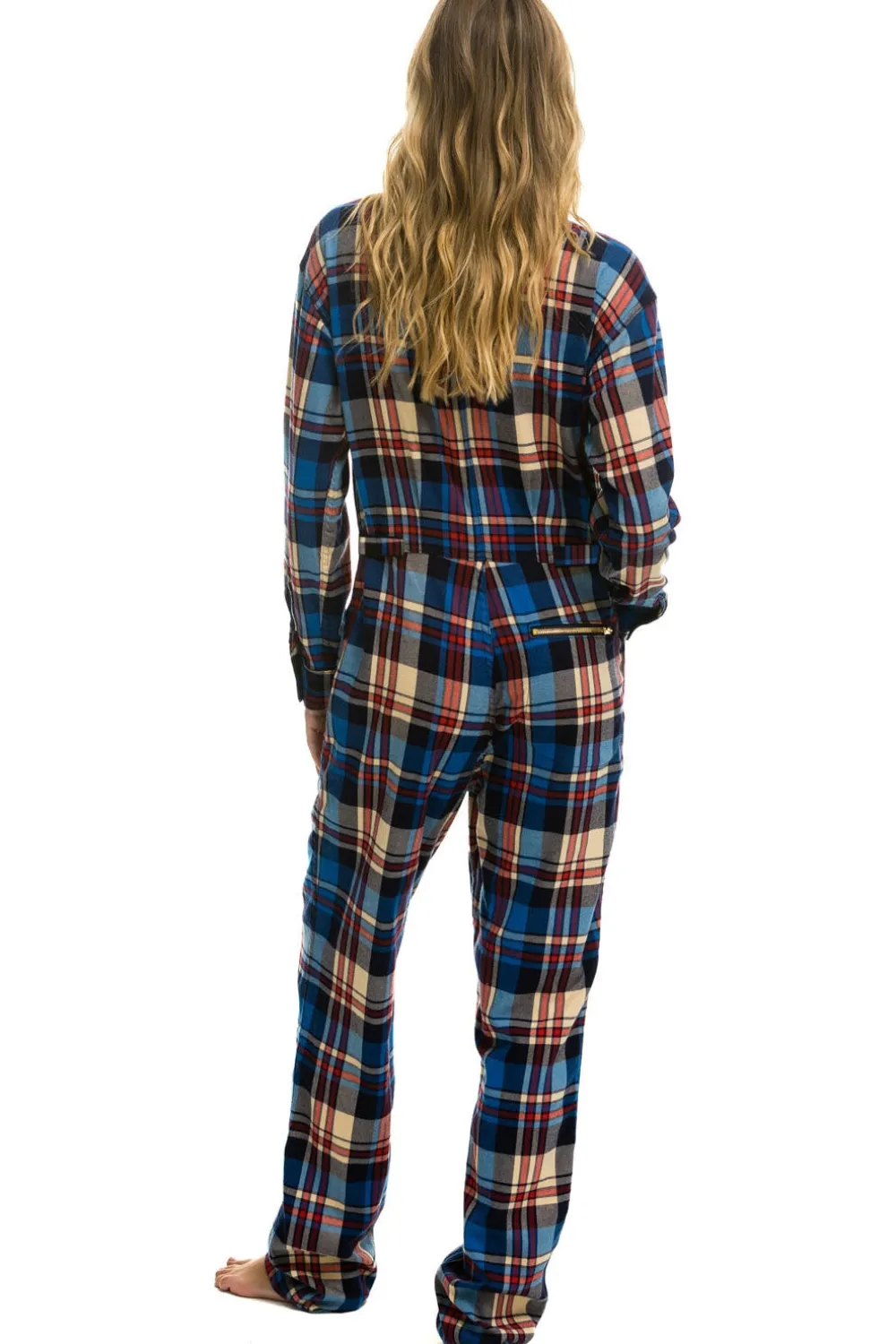 Flight Suits | Flight Suits | Aviator Nation UNISEX PLAID FLIGHT SUIT - PATRIOT PLAID PATRIOTPLAID