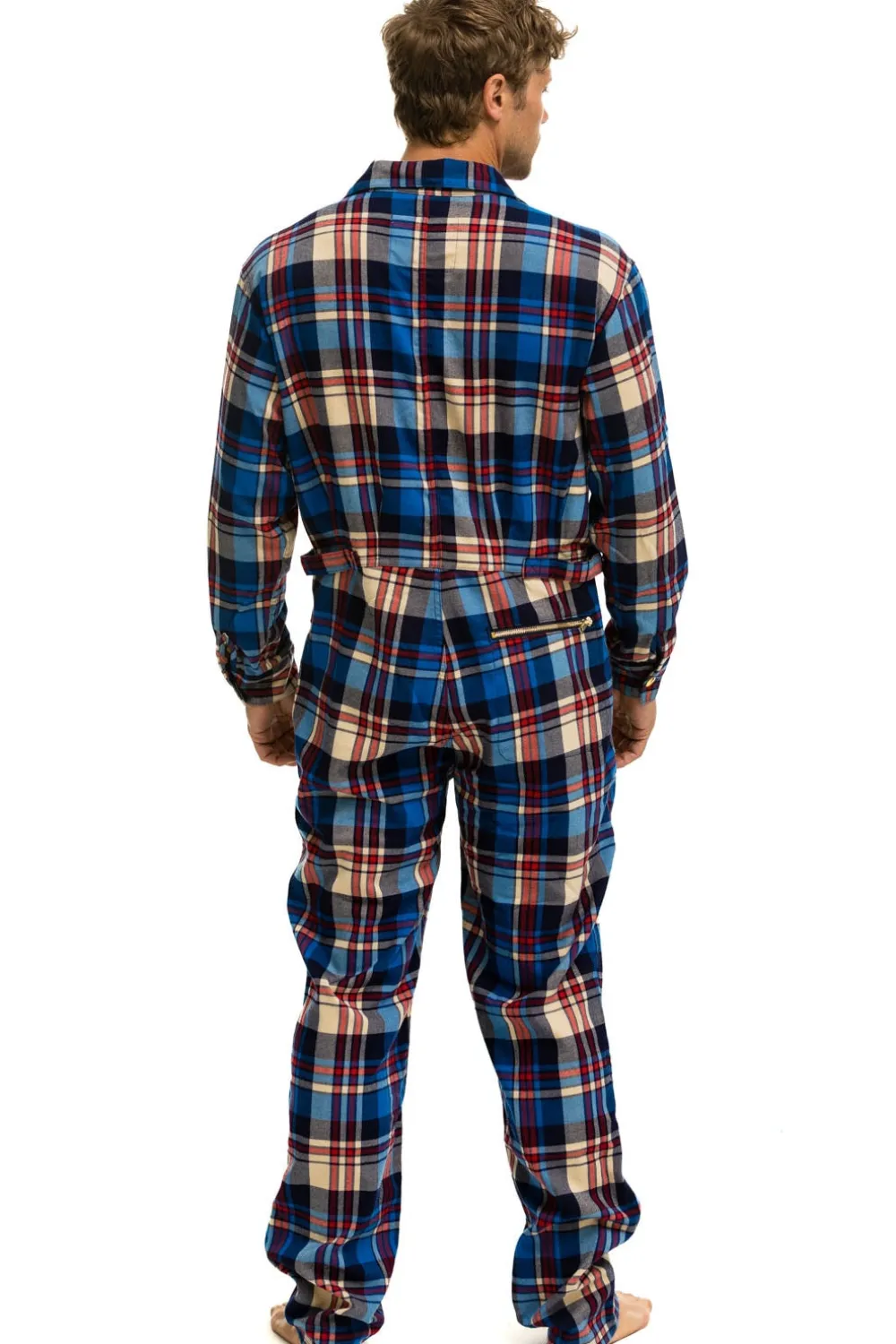 Flight Suits | Flight Suits | Aviator Nation UNISEX PLAID FLIGHT SUIT - PATRIOT PLAID PATRIOTPLAID
