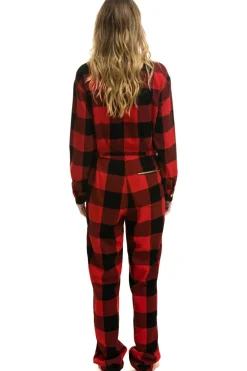 Flight Suits | Flight Suits | Aviator Nation UNISEX PLAID FLIGHT SUIT - BUFFALO PLAID BUFFALOPLAID