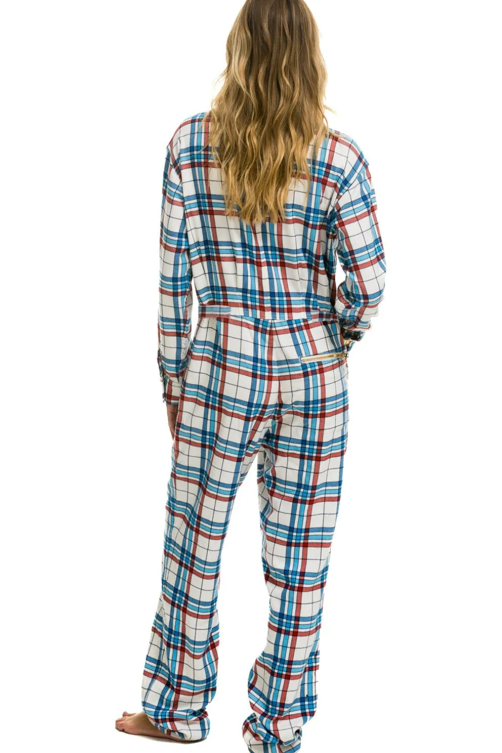 Flight Suits | Flight Suits | Aviator Nation UNISEX PLAID FLIGHT SUIT - MONTAUK PLAID MONTAUKPLAID
