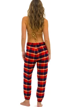 Sweatpants | Aviator Nation UNISEX PLAID LODGE PANT - RUGBY PLAID RUGBYPLAID