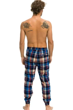 Sweatpants | Aviator Nation UNISEX PLAID LODGE PANT - PATRIOT PLAID PATRIOTPLAID