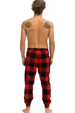 Sweatpants | Aviator Nation UNISEX PLAID LODGE PANT - BUFFALO PLAID BUFFALOPLAID