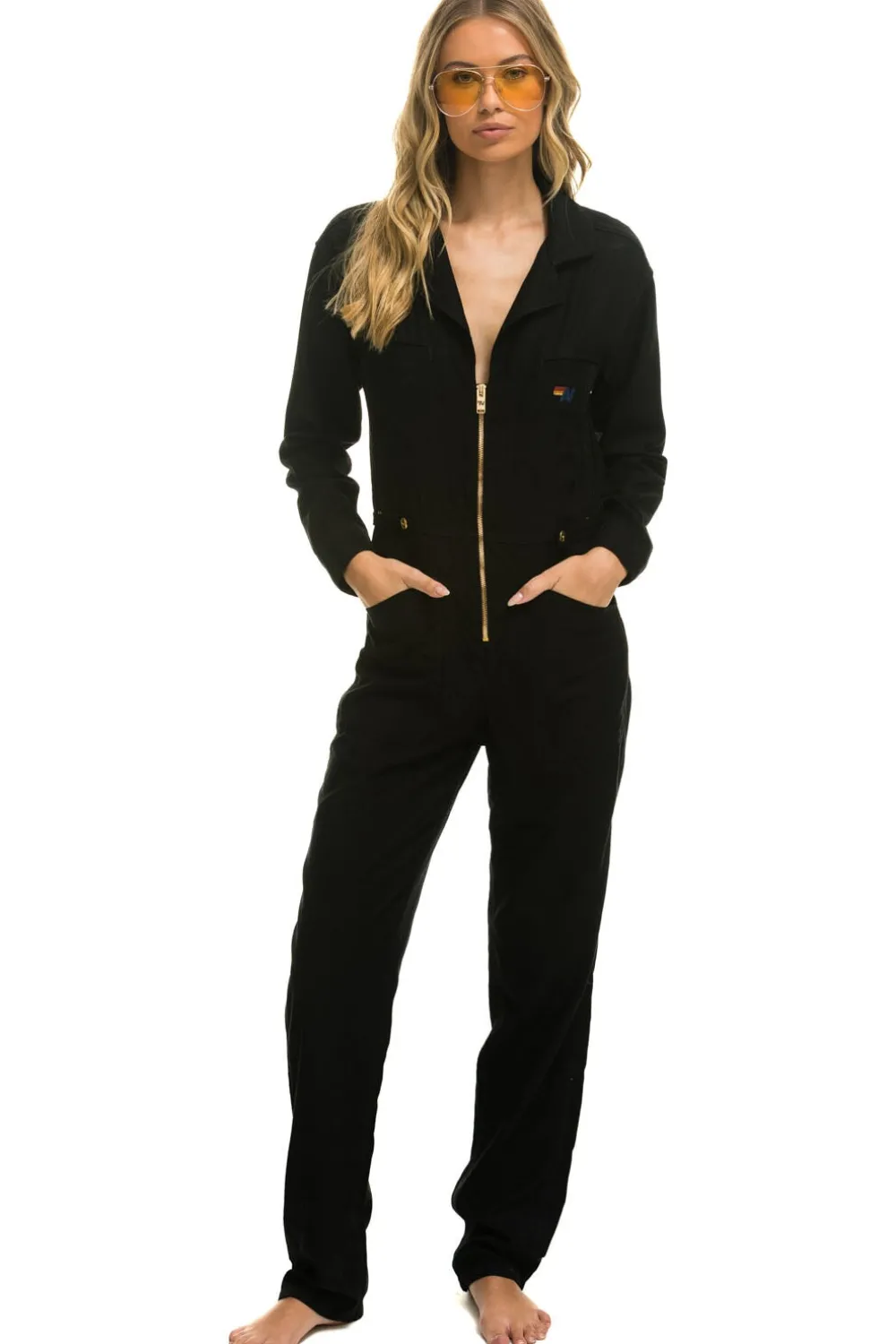 Flight Suits | Flight Suits | Aviator Nation UNISEX TWILL FLIGHT SUIT - BLACK