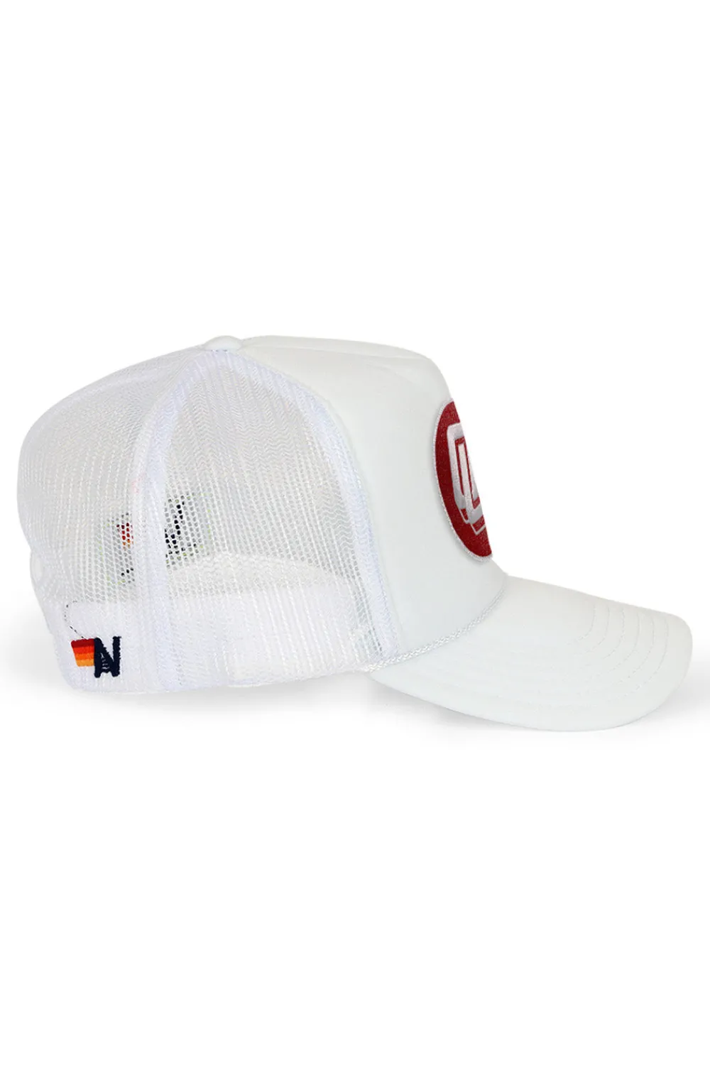 Collab Merchandise | Collab Merchandise | Aviator Nation UNIVERSITY OF OKLAHOMA VINTAGE LOW RISE TRUCKER - WHITE