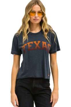 Collab Merchandise | Collab Merchandise | Aviator Nation UNIVERSITY OF TEXAS BOLT BOYFRIEND TEE - CHARCOAL