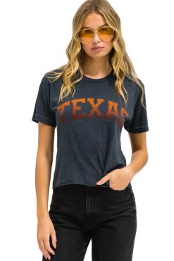 Collab Merchandise | Collab Merchandise | Aviator Nation UNIVERSITY OF TEXAS BOLT BOYFRIEND TEE - CHARCOAL