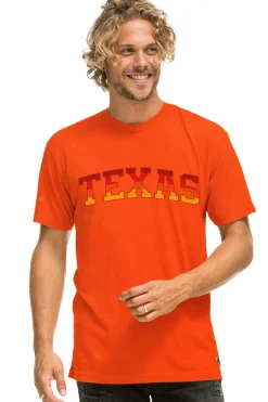 Collab Merchandise | Collab Merchandise | Aviator Nation UNIVERSITY OF TEXAS CREW TEE SHIRT - ORANGE