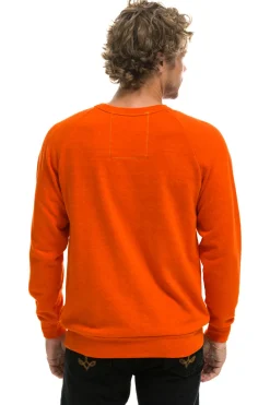 Sweatshirts | Collab Merchandise | Aviator Nation UNIVERSITY OF TEXAS CREW SWEATSHIRT - ORANGE
