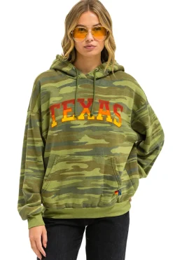 Hoodies | Collab Merchandise | Aviator Nation UNIVERSITY OF TEXAS PULLOVER HOODIE RELAXED - CAMO
