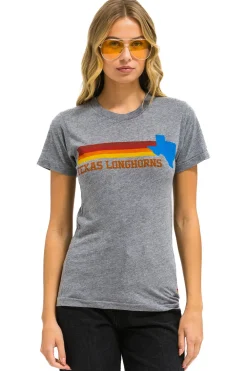 Tees | Collab Merchandise | Aviator Nation UNIVERSITY OF TEXAS STATE LOGO CREW TEE SHIRT - HEATHER