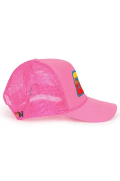 Collab Merchandise | Collab Merchandise | Aviator Nation UNIVERSITY OF TEXAS VINTAGE LOW RISE TRUCKER - NEON PINK NEONPINK