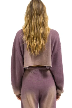 Sweatshirts | Aviator Nation VENICE SURFER CROPPED CREW SWEATSHIRT RELAXED - FADED MOCHA FADEDMOCHA