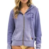 Hoodies | Hoodies | Aviator Nation VENICE SURFER ZIP HOODIE - FADED GRAPE FADEDGRAPE