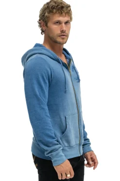 Hoodies | Hoodies | Aviator Nation VENICE SURFER ZIP HOODIE - FADED WATER FADEDWATER