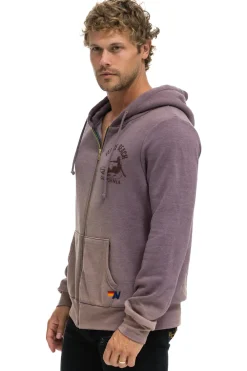 Hoodies | Hoodies | Aviator Nation VENICE SURFER ZIP HOODIE - FADED MOCHA FADEDMOCHA