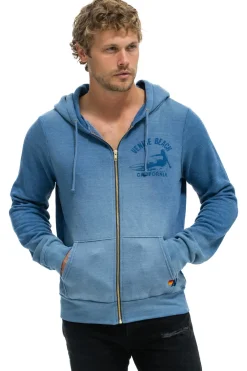 Hoodies | Hoodies | Aviator Nation VENICE SURFER ZIP HOODIE - FADED WATER FADEDWATER