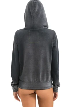 Hoodies | Hoodies | Aviator Nation VENICE SURFER ZIP HOODIE - FADED SMOKE FADEDSMOKE