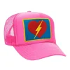 Trucker Hats | Trucker Hats | Aviator Nation VINTAGE BOLT HEART TRUCKER HAT theperfectpairing!Allofourproductsgothroughanintensebreaking-downprocessthatgivesthemavintagefeelyou'lllovebecauseit'sbrokeninfromdayoneofwearingit.Allofourhatsareadjustable!