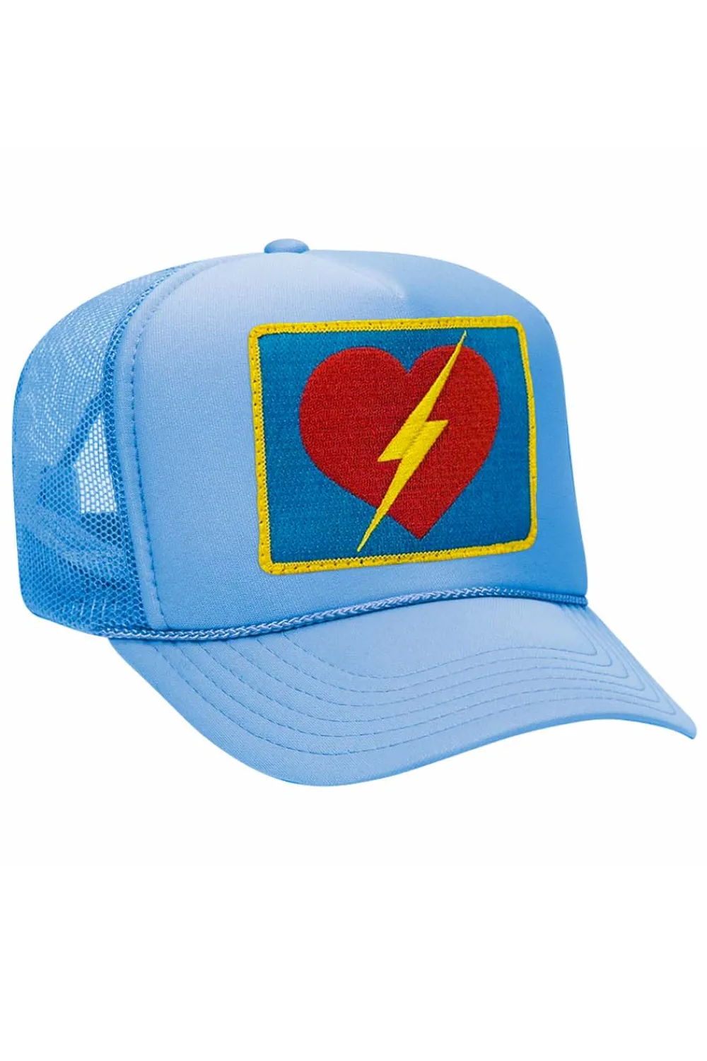 Trucker Hats | Trucker Hats | Aviator Nation VINTAGE BOLT HEART TRUCKER HAT theperfectpairing!Allofourproductsgothroughanintensebreaking-downprocessthatgivesthemavintagefeelyou'lllovebecauseit'sbrokeninfromdayoneofwearingit.Allofourhatsareadjustable!