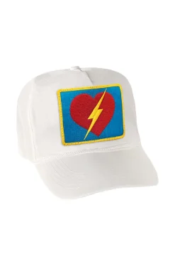 Trucker Hats | Trucker Hats | Aviator Nation VINTAGE BOLT HEART TRUCKER HAT theperfectpairing!Allofourproductsgothroughanintensebreaking-downprocessthatgivesthemavintagefeelyou'lllovebecauseit'sbrokeninfromdayoneofwearingit.Allofourhatsareadjustable!