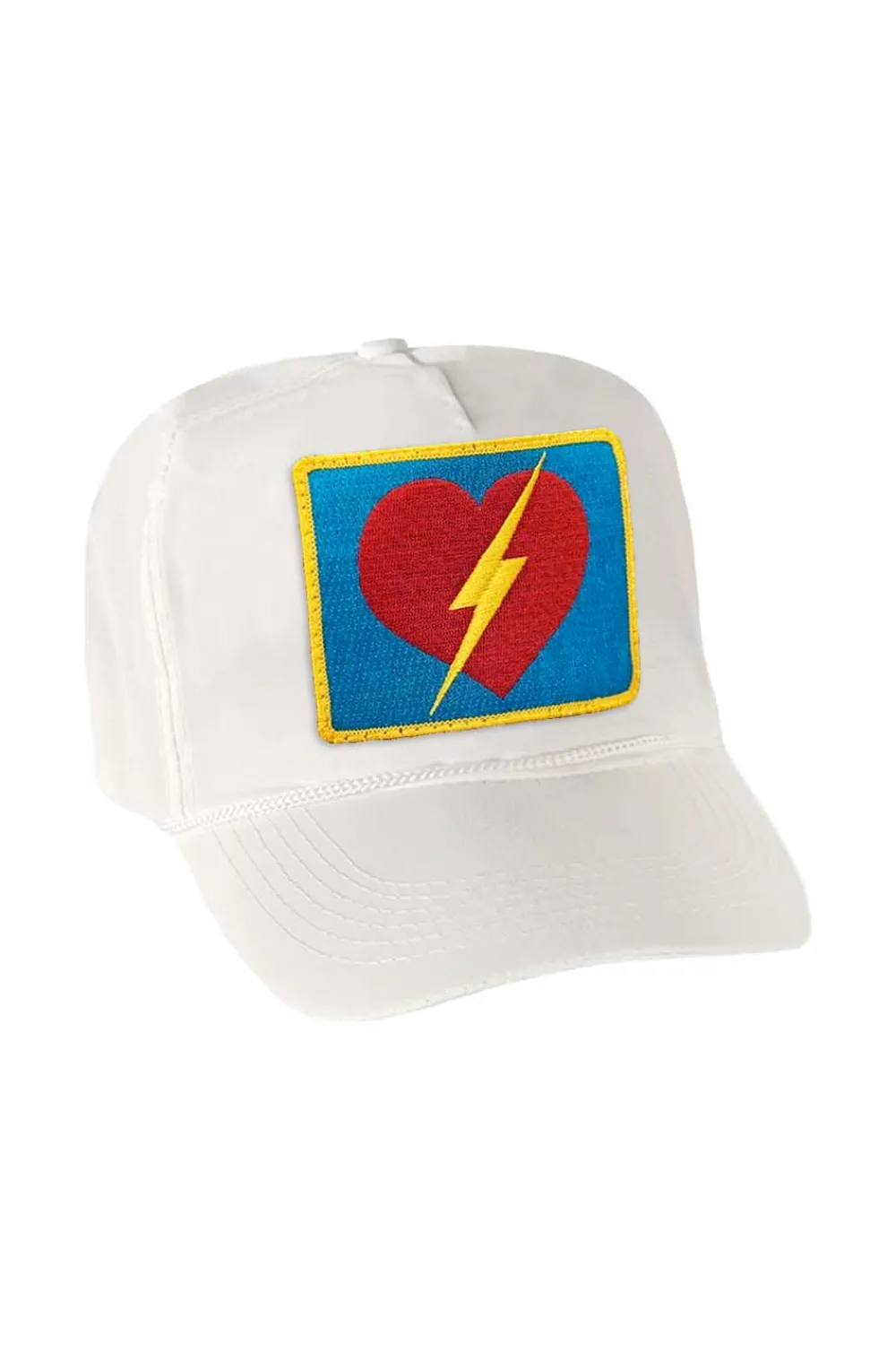 Trucker Hats | Trucker Hats | Aviator Nation VINTAGE BOLT HEART TRUCKER HAT theperfectpairing!Allofourproductsgothroughanintensebreaking-downprocessthatgivesthemavintagefeelyou'lllovebecauseit'sbrokeninfromdayoneofwearingit.Allofourhatsareadjustable!