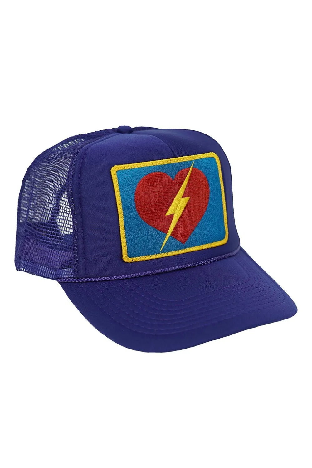 Trucker Hats | Trucker Hats | Aviator Nation VINTAGE BOLT HEART TRUCKER HAT theperfectpairing!Allofourproductsgothroughanintensebreaking-downprocessthatgivesthemavintagefeelyou'lllovebecauseit'sbrokeninfromdayoneofwearingit.Allofourhatsareadjustable!