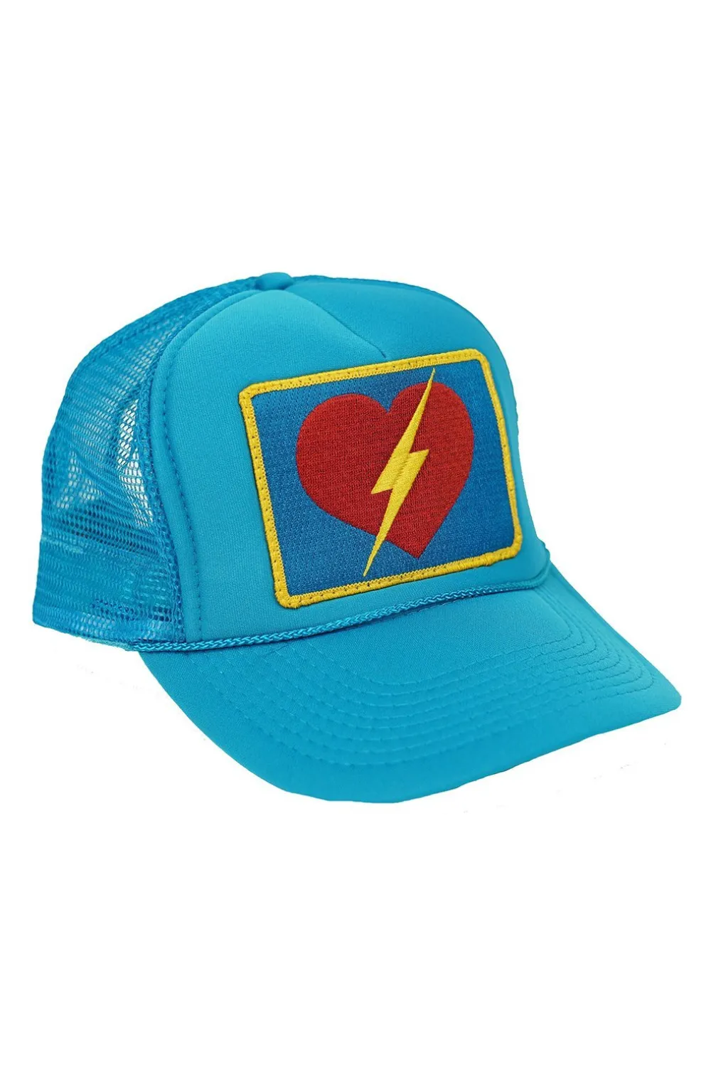 Trucker Hats | Trucker Hats | Aviator Nation VINTAGE BOLT HEART TRUCKER HAT theperfectpairing!Allofourproductsgothroughanintensebreaking-downprocessthatgivesthemavintagefeelyou'lllovebecauseit'sbrokeninfromdayoneofwearingit.Allofourhatsareadjustable!