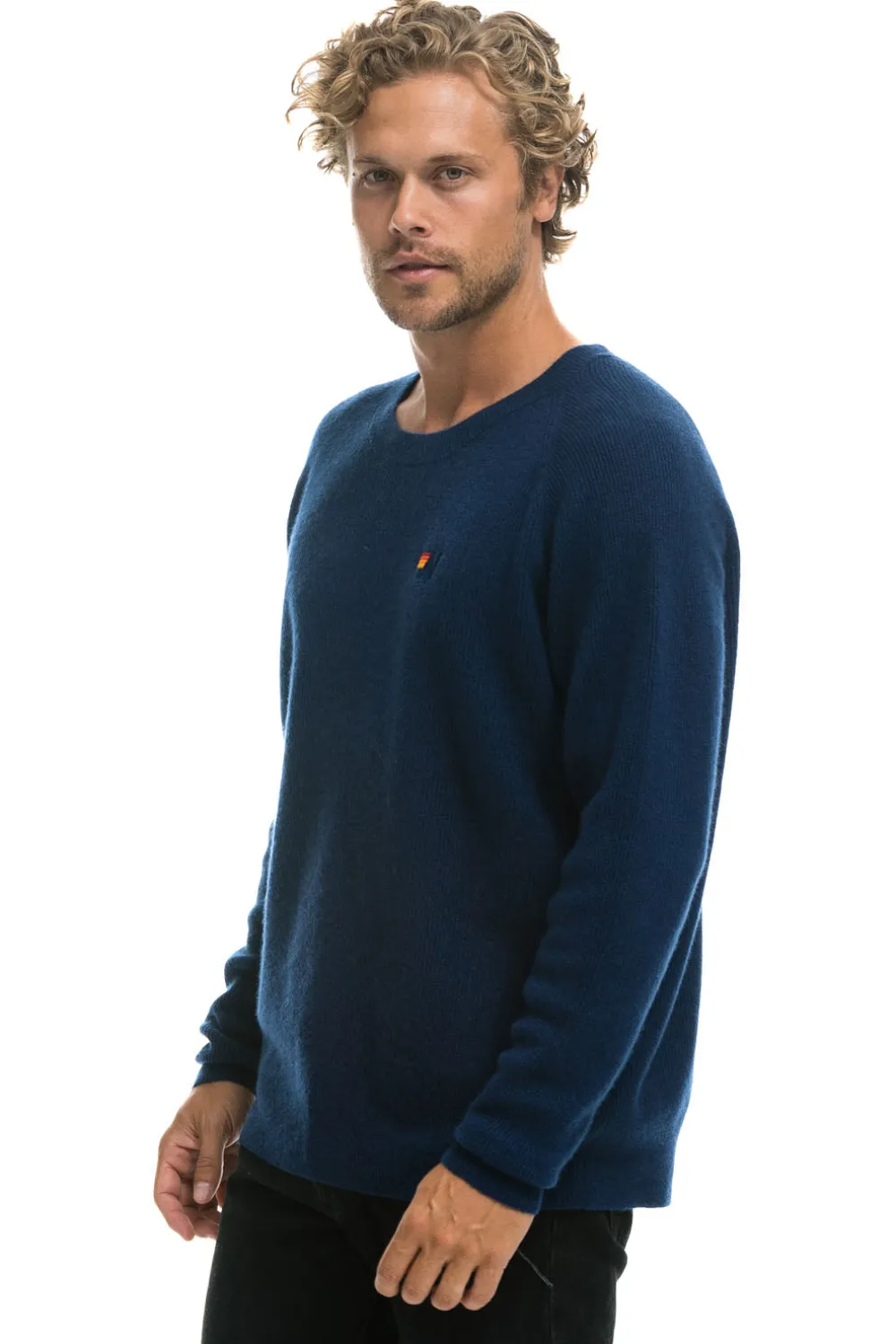 Sweatshirts | Aviator Nation VINTAGE CABIN 2 UNISEX CASHMERE SWEATER - MIDNIGHT