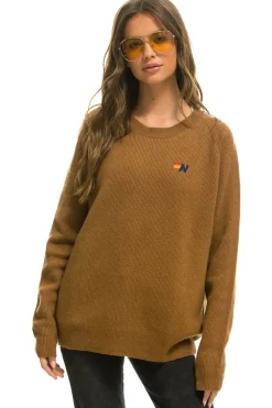 Sweatshirts | Aviator Nation VINTAGE CABIN 2 UNISEX CASHMERE SWEATER - BUTTERSCOTCH