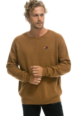 Sweatshirts | Aviator Nation VINTAGE CABIN 2 UNISEX CASHMERE SWEATER - BUTTERSCOTCH