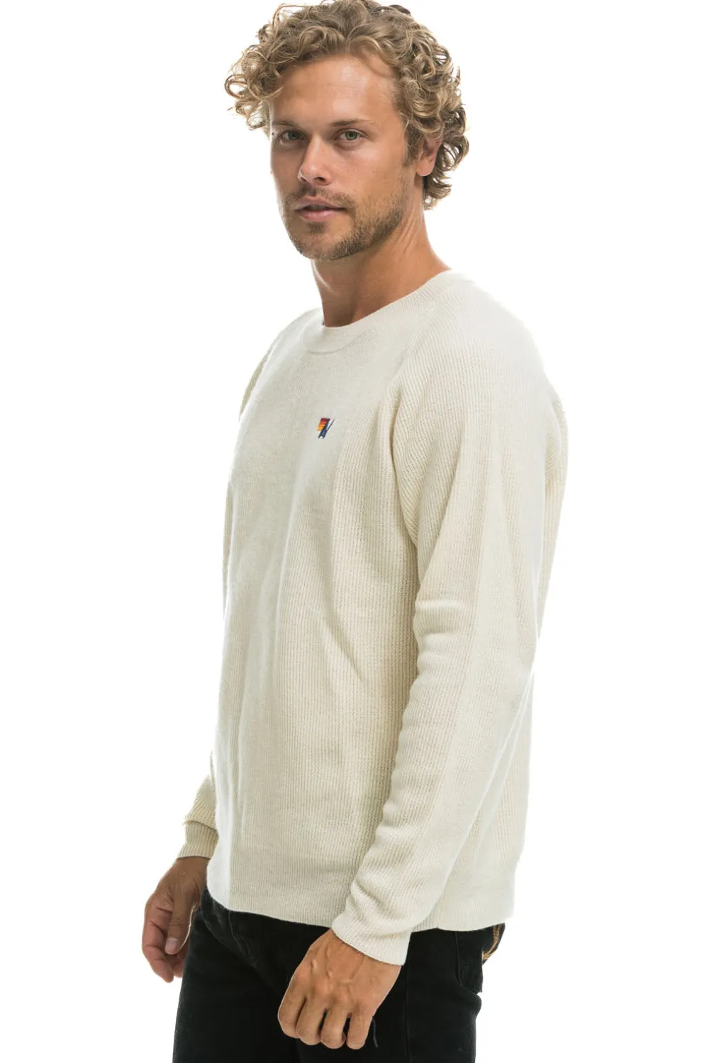 Sweatshirts | Aviator Nation VINTAGE CABIN 2 UNISEX CASHMERE SWEATER - VINTAGE WHITE VINTAGEWHITE