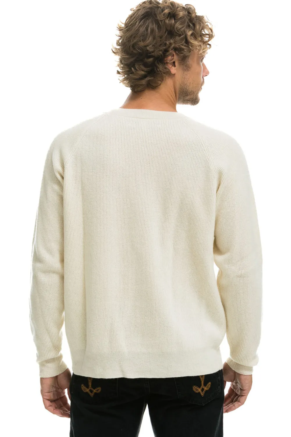 Sweatshirts | Aviator Nation VINTAGE CABIN 2 UNISEX CASHMERE SWEATER - VINTAGE WHITE VINTAGEWHITE
