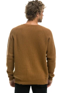Sweatshirts | Aviator Nation VINTAGE CABIN 2 UNISEX CASHMERE SWEATER - BUTTERSCOTCH