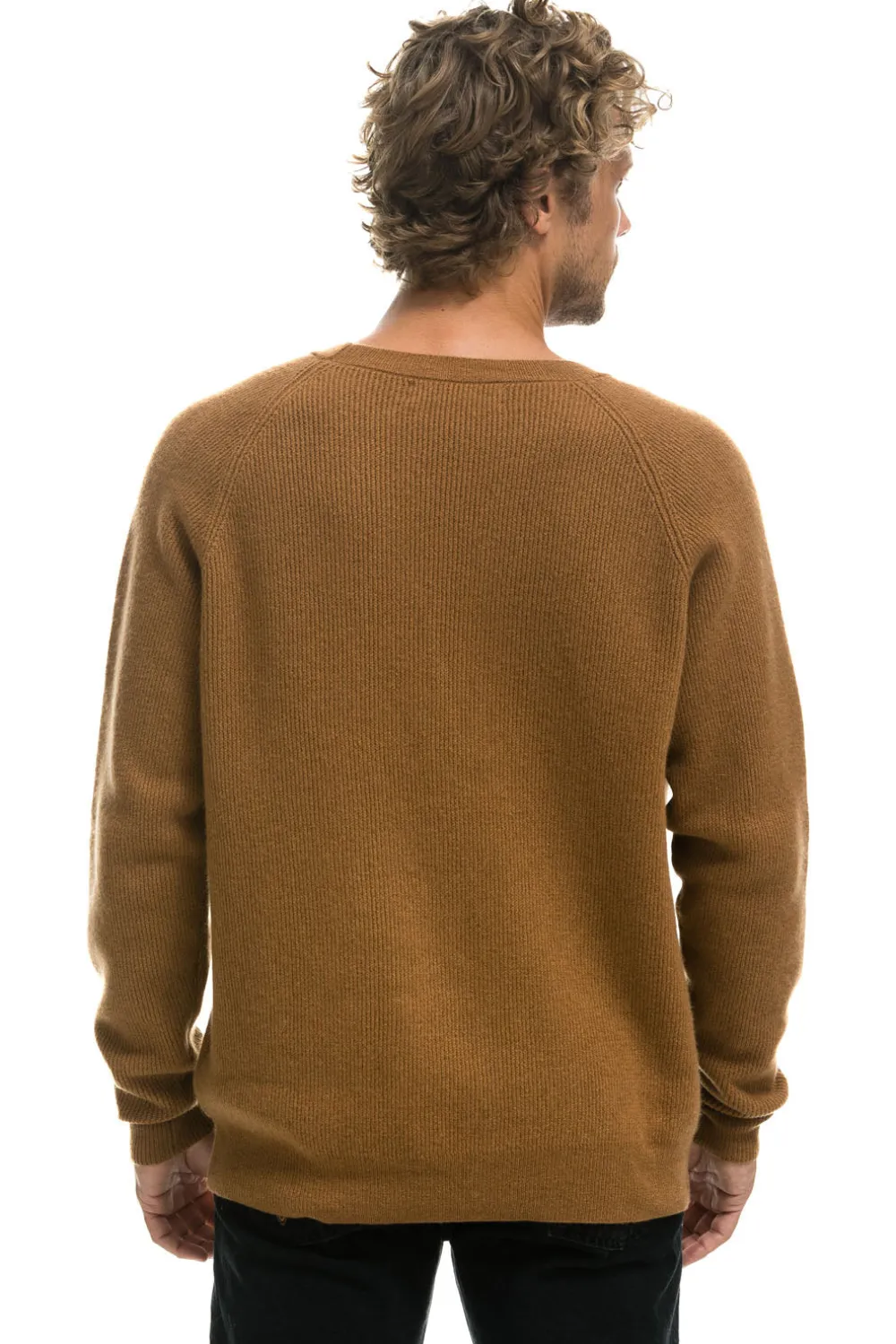 Sweatshirts | Aviator Nation VINTAGE CABIN 2 UNISEX CASHMERE SWEATER - BUTTERSCOTCH