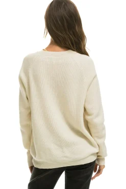 Sweatshirts | Aviator Nation VINTAGE CABIN 2 UNISEX CASHMERE SWEATER - VINTAGE WHITE VINTAGEWHITE