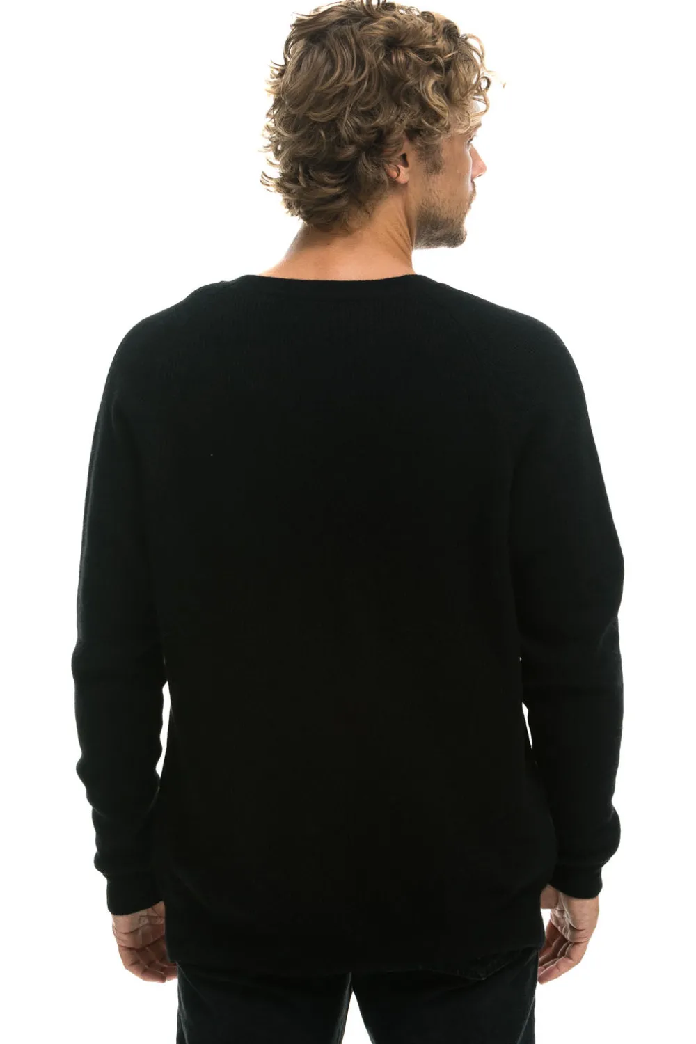 Sweatshirts | Aviator Nation VINTAGE CABIN 2 UNISEX CASHMERE SWEATER - BLACK