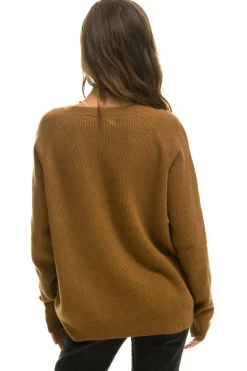 Sweatshirts | Aviator Nation VINTAGE CABIN 2 UNISEX CASHMERE SWEATER - BUTTERSCOTCH