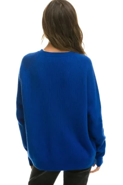Sweatshirts | Aviator Nation VINTAGE CABIN 2 UNISEX CASHMERE SWEATER - LAPIS