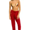 Sweatpants | Aviator Nation VINTAGE CABIN CASHMERE SWEATER PANT- CHERRY CHERRYWomen'sSweatpantsAviatorNation