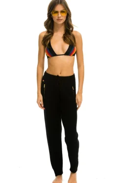 Sweatpants | Aviator Nation VINTAGE CABIN CASHMERE SWEATER PANT- BLACK BLACKWomen'sSweatpantsAviatorNation