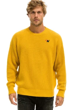 Sweatshirts | Aviator Nation VINTAGE CABIN UNISEX CASHMERE SWEATER - GOLD