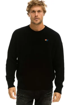 Sweatshirts | Aviator Nation VINTAGE CABIN UNISEX CASHMERE SWEATER - BLACK
