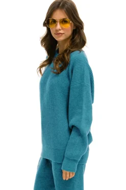 Sweatshirts | Aviator Nation VINTAGE CABIN UNISEX CASHMERE SWEATER - COBALT