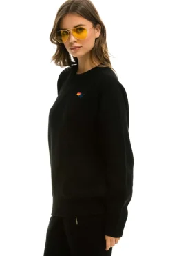 Sweatshirts | Aviator Nation VINTAGE CABIN UNISEX CASHMERE SWEATER - BLACK