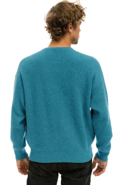 Sweatshirts | Aviator Nation VINTAGE CABIN UNISEX CASHMERE SWEATER - COBALT