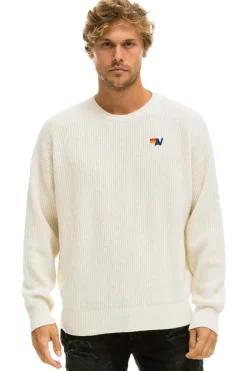 Sweatshirts | Aviator Nation VINTAGE CABIN UNISEX CASHMERE SWEATER - VINTAGE WHITE VINTAGEWHITE